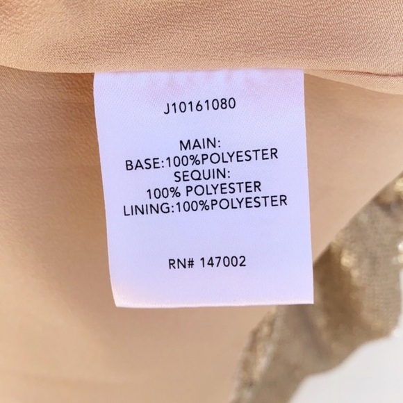 NWT THE JETSET DIARIES Gold Diamond Sequin Mini Dress - Picture 13 of 16